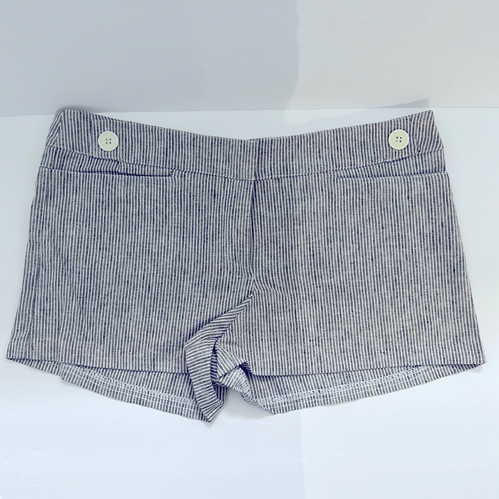 Aqua Linen Shorts